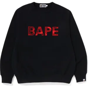 BAPE PATCH RELAXED FIT CREWNECK MENS