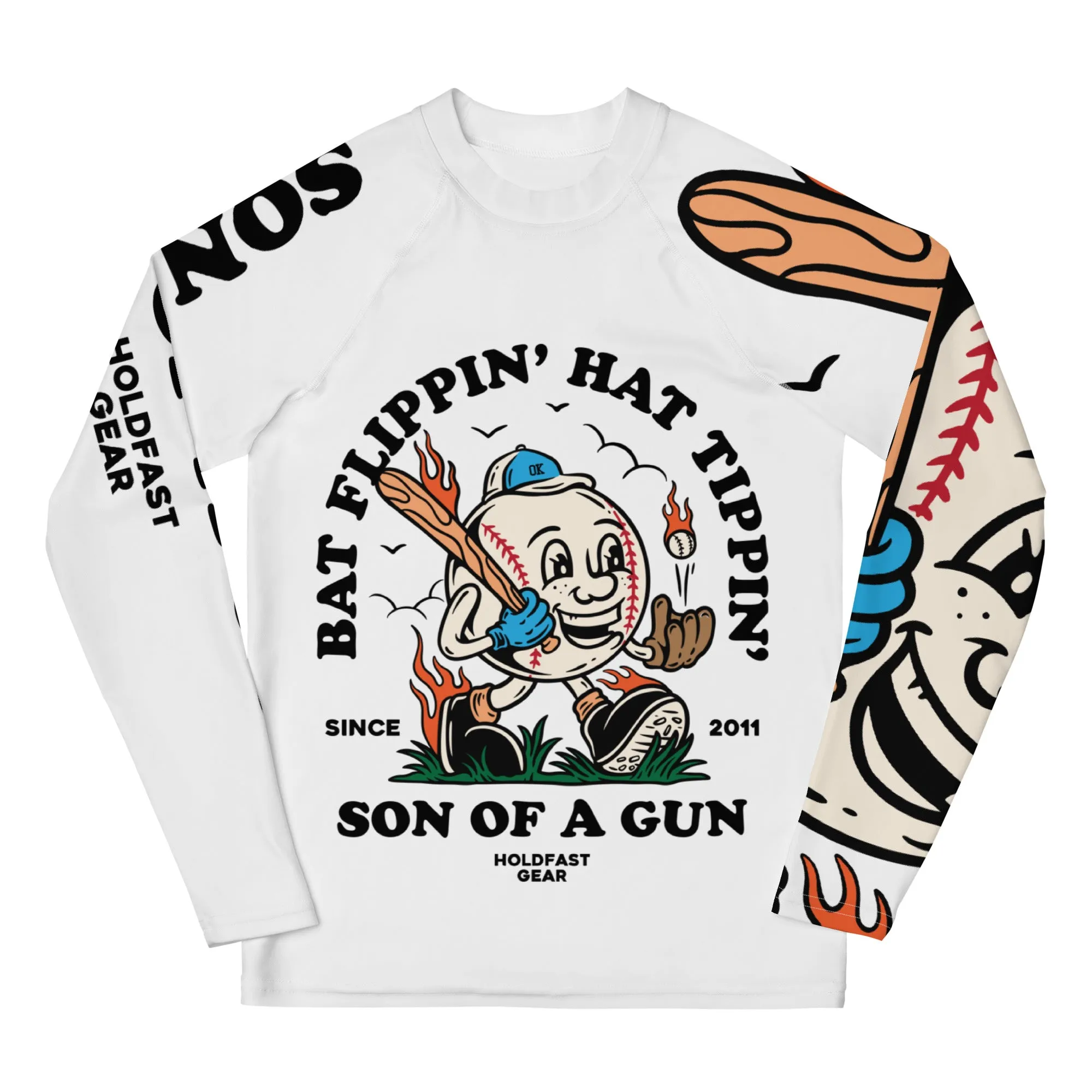 Bat Flippin' Hat Tippin' Youth Rash Guard