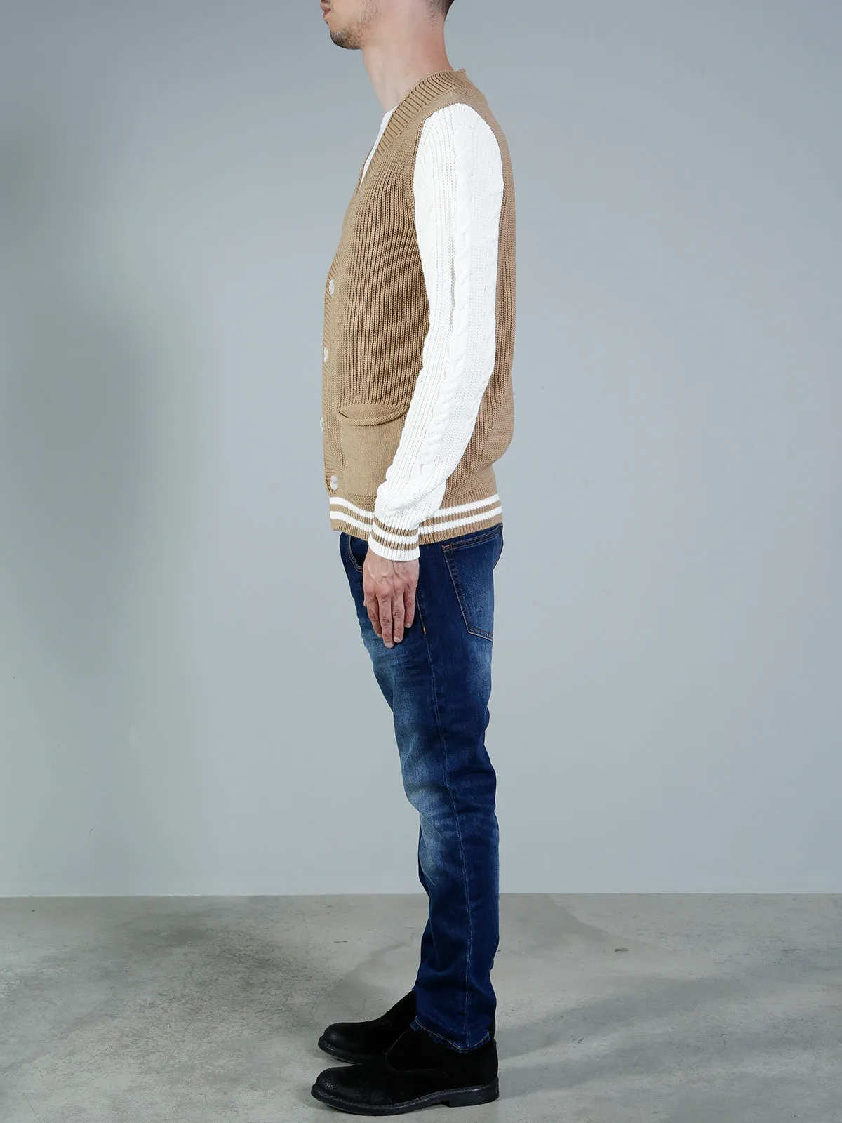 BERNA - Cardigan color block