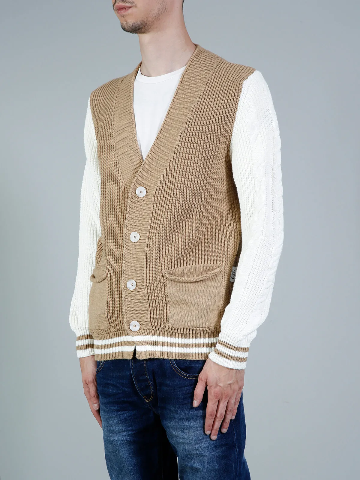 BERNA - Cardigan color block