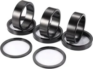 Bicycle Headset Spacer Aluminium Alloy Bike Stem Headset Spacers Fork Washer Fit for 1 1/8-Inch Stem 2mm 5mm 10mm (8pieces)