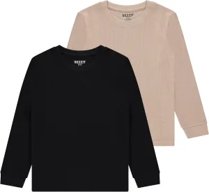 Boys' 2-Pack Long Sleeve Thermal Shirts  Warm & Breathable Tops for School and Play, Sizes 4-18