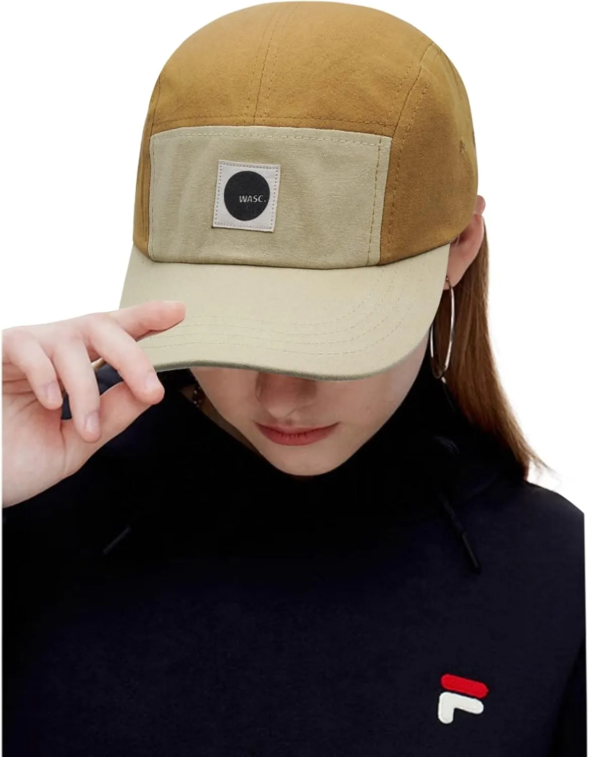 Croogo 5-Panel Flat Brim Baseball Cap Adjustable Snapback Hat Urban Flat Bill Trucker Hats Street Casual Men's Hip Hop Caps