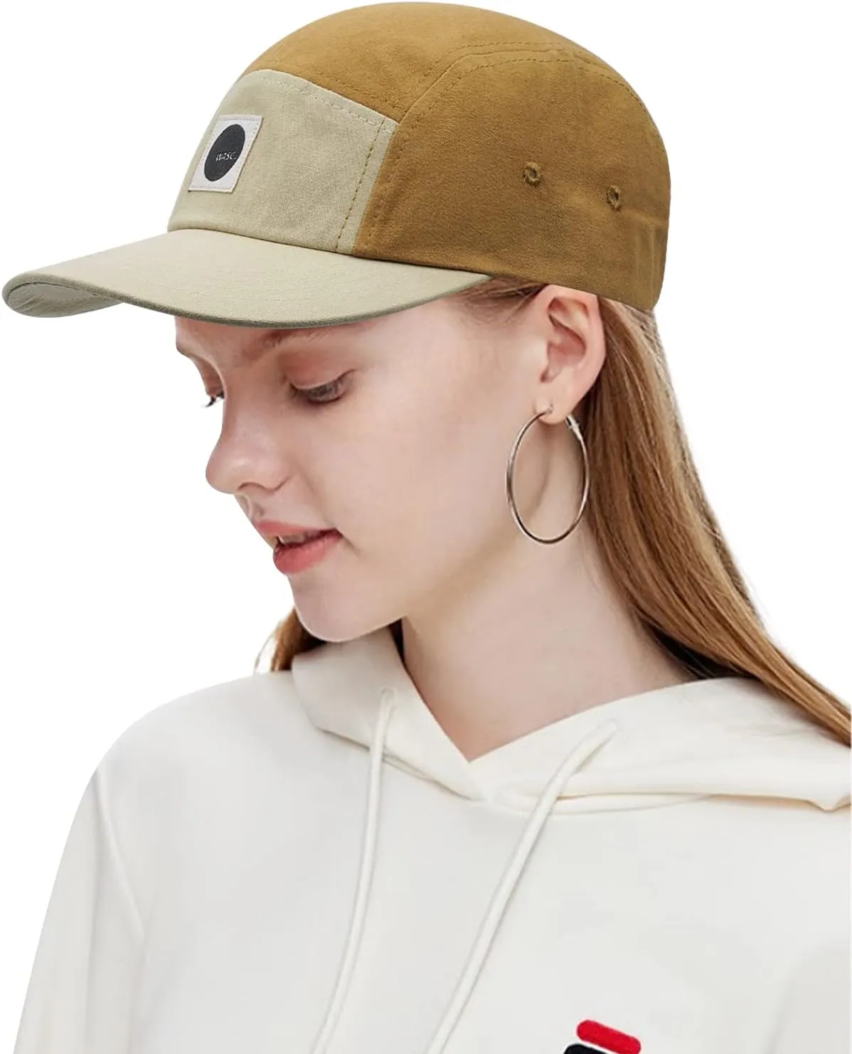 Croogo 5-Panel Flat Brim Baseball Cap Adjustable Snapback Hat Urban Flat Bill Trucker Hats Street Casual Men's Hip Hop Caps
