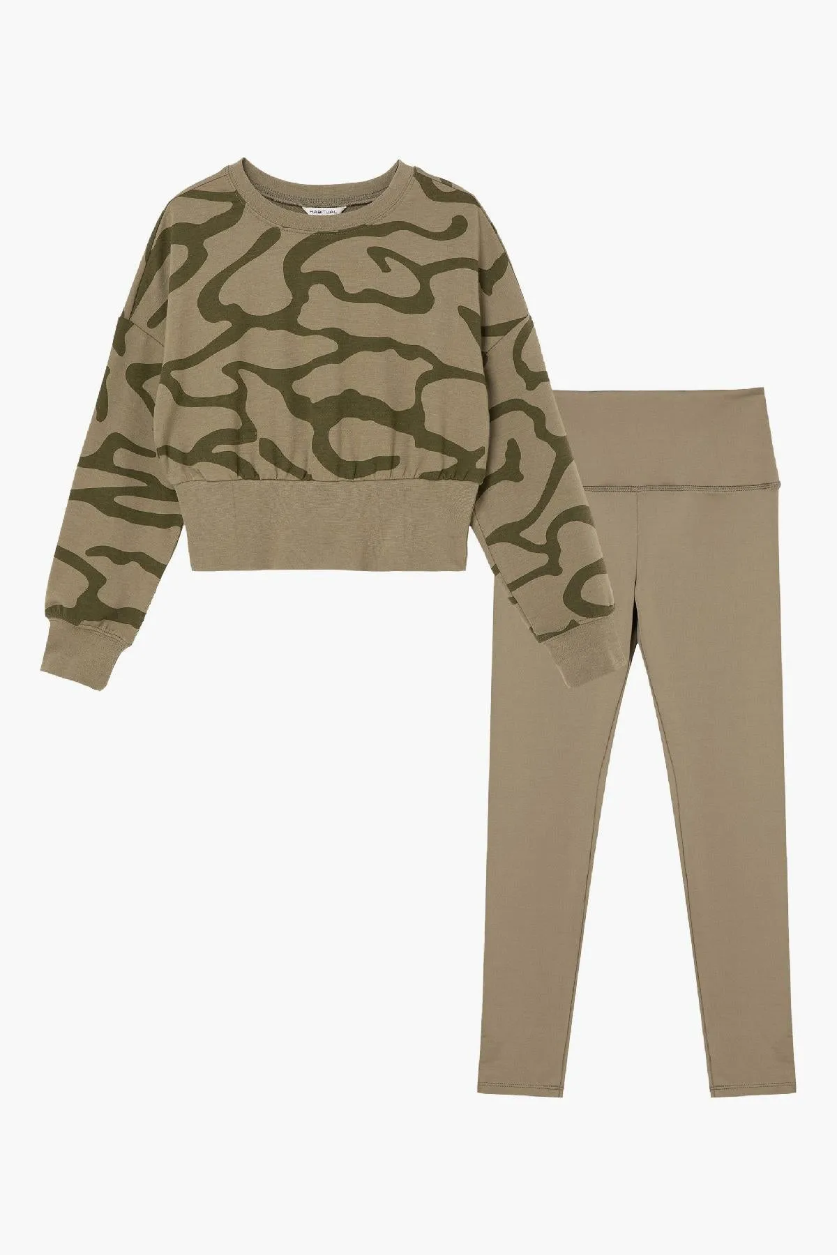 Habitual Kids Crop Top 2-Piece Pants Set (Size 14 left)