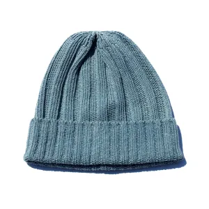 Indigo Bold Rib Beanie