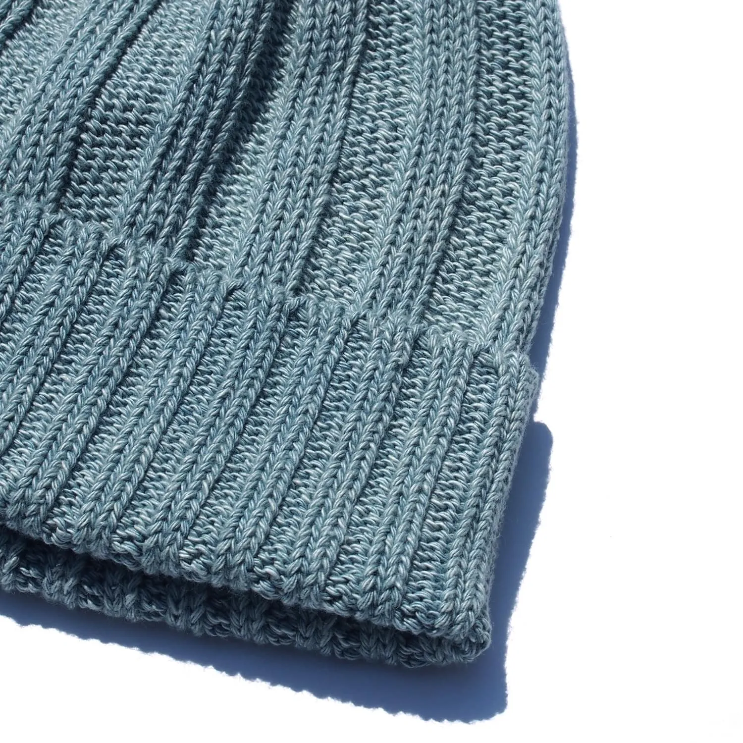 Indigo Bold Rib Beanie