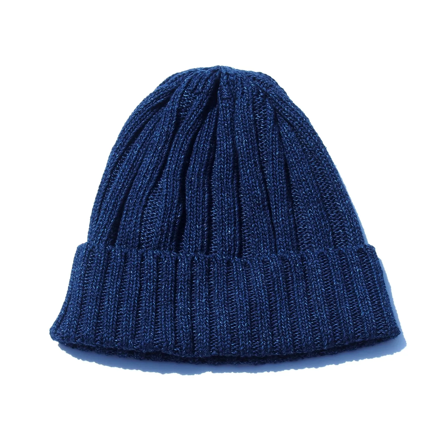 Indigo Bold Rib Beanie