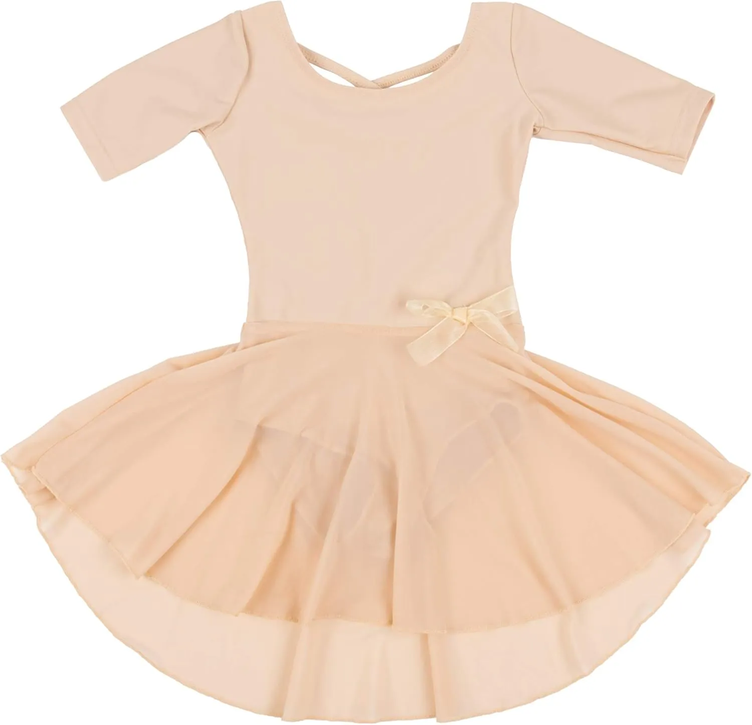 Leveret Kids Girls Skirt Leotard Long Sleeve Size Toddler-X-Large (2-14 Years) Variety of Colors