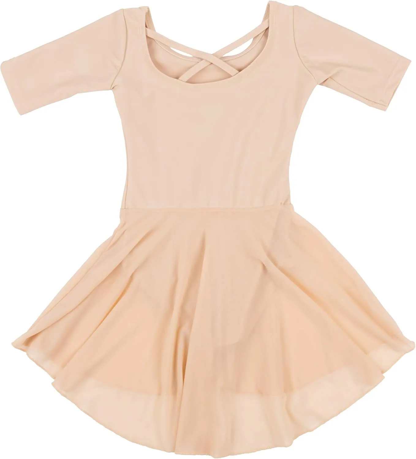 Leveret Kids Girls Skirt Leotard Long Sleeve Size Toddler-X-Large (2-14 Years) Variety of Colors
