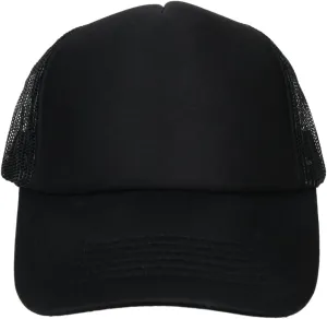 Men Women Foam Trucker Hat Mesh Cap Solid Colors Lightweight with Adjustable Snapback Collection