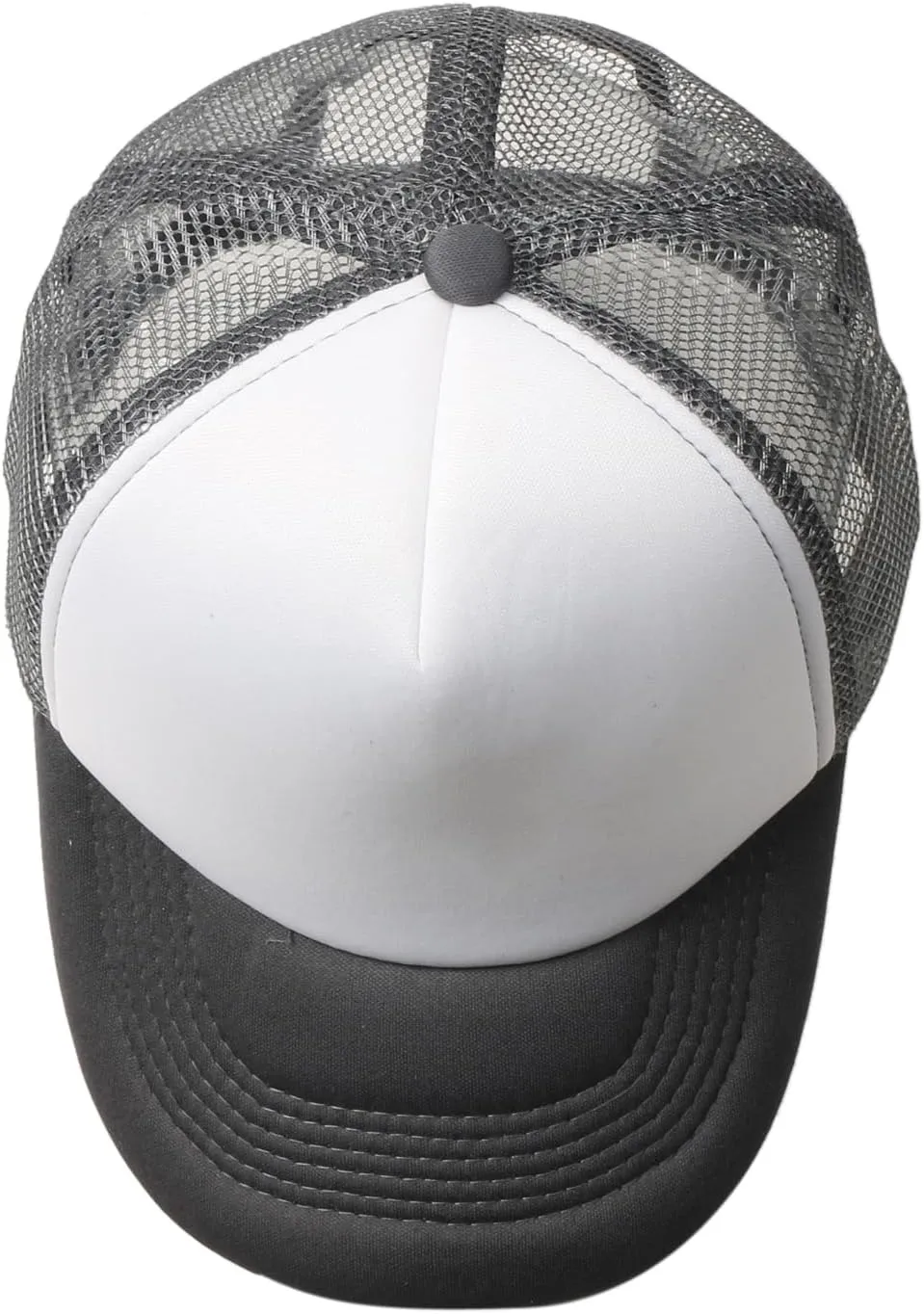 Men Women Foam Trucker Hat Mesh Cap Solid Colors Lightweight with Adjustable Snapback Collection