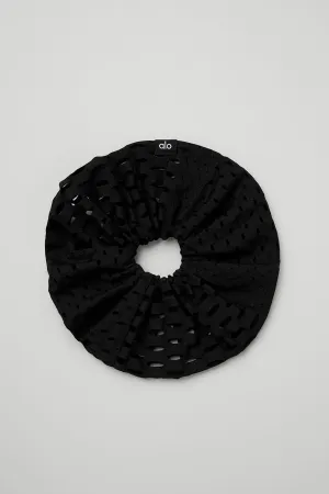 Mesh Haute Summer Scrunchie - Black
