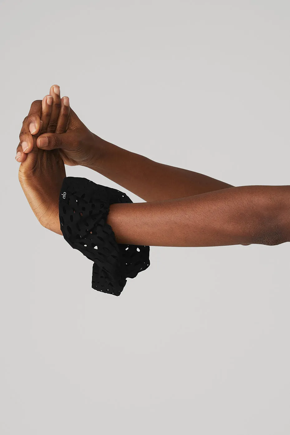 Mesh Haute Summer Scrunchie - Black