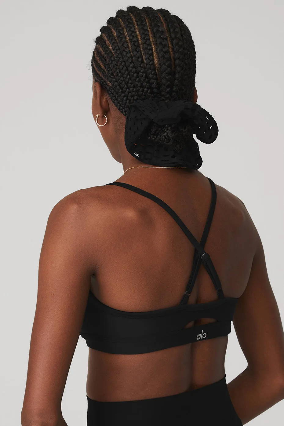 Mesh Haute Summer Scrunchie - Black