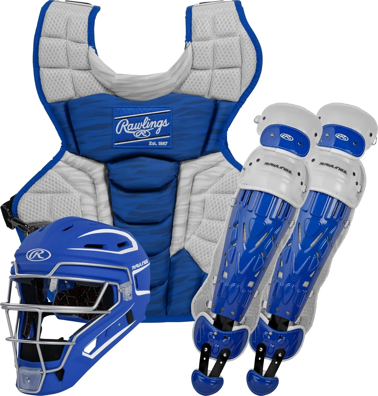 Rawlings | Velo 2.0 Catcher's Set | Baseball | NOCSAE Certified | Adult, Intermediate, Youth Sizing | Multiple Colors