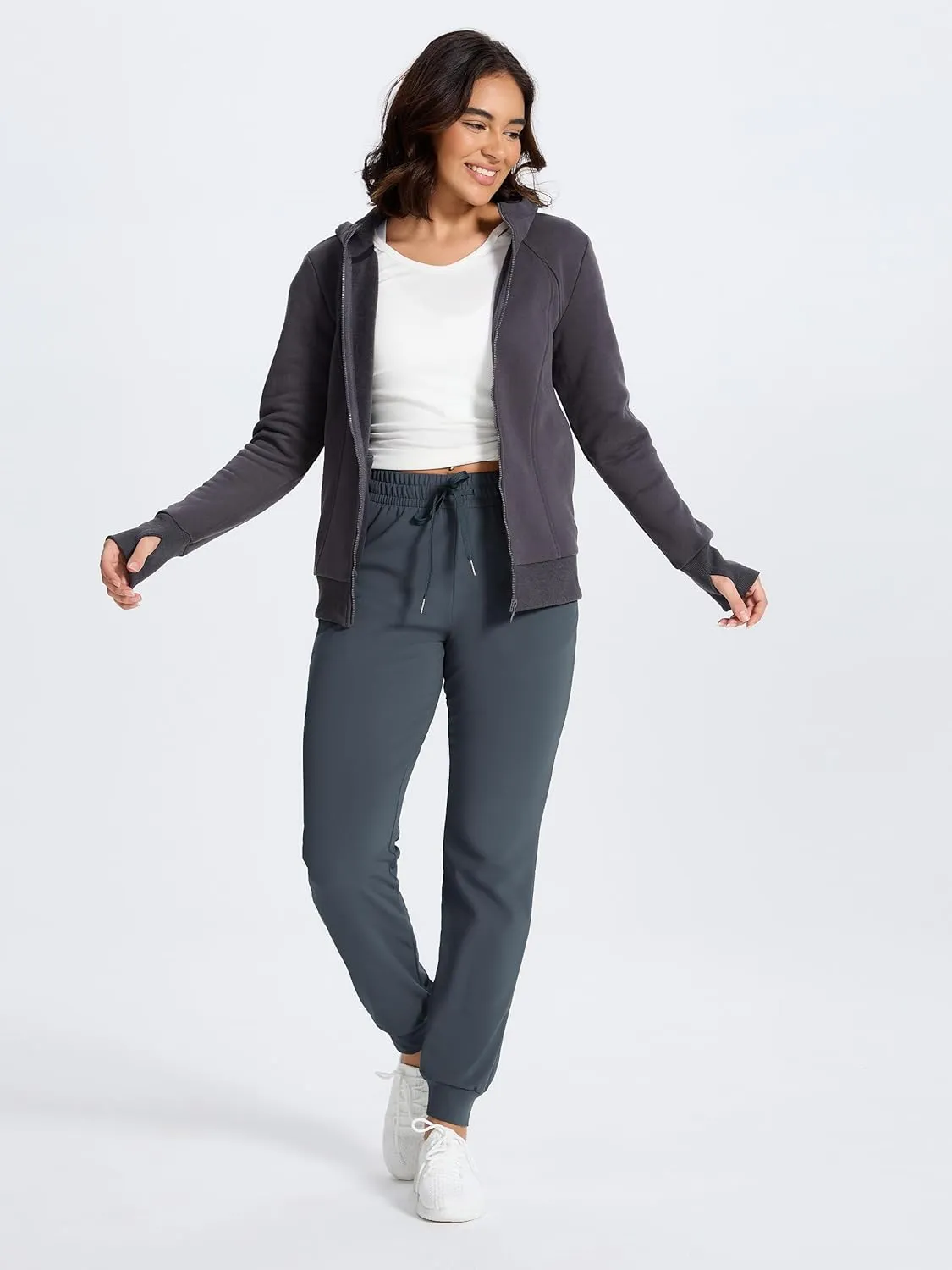 SEVEGO Women's 31"/33"/35" Inseam Tall Joggers Fleece Lined Sweatpants Water Resistant Thermal Athletic Running Pockets