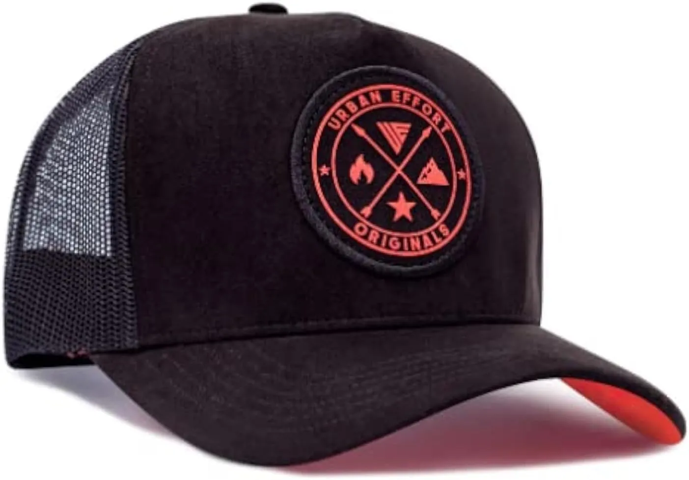Urban Effort Mesh Back Cap - for Men and Women Baseball Hat 5-Panel Trucker Hat - Great Snapback Closure for Hunting & Hiking